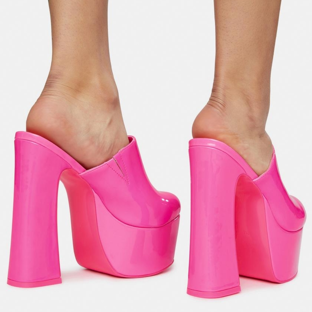 YRU Stardust platform clog mule Size 9